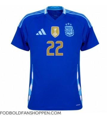 Argentina Lautaro Martinez #22 Udebanetrøje Copa America 2024 Kortærmet